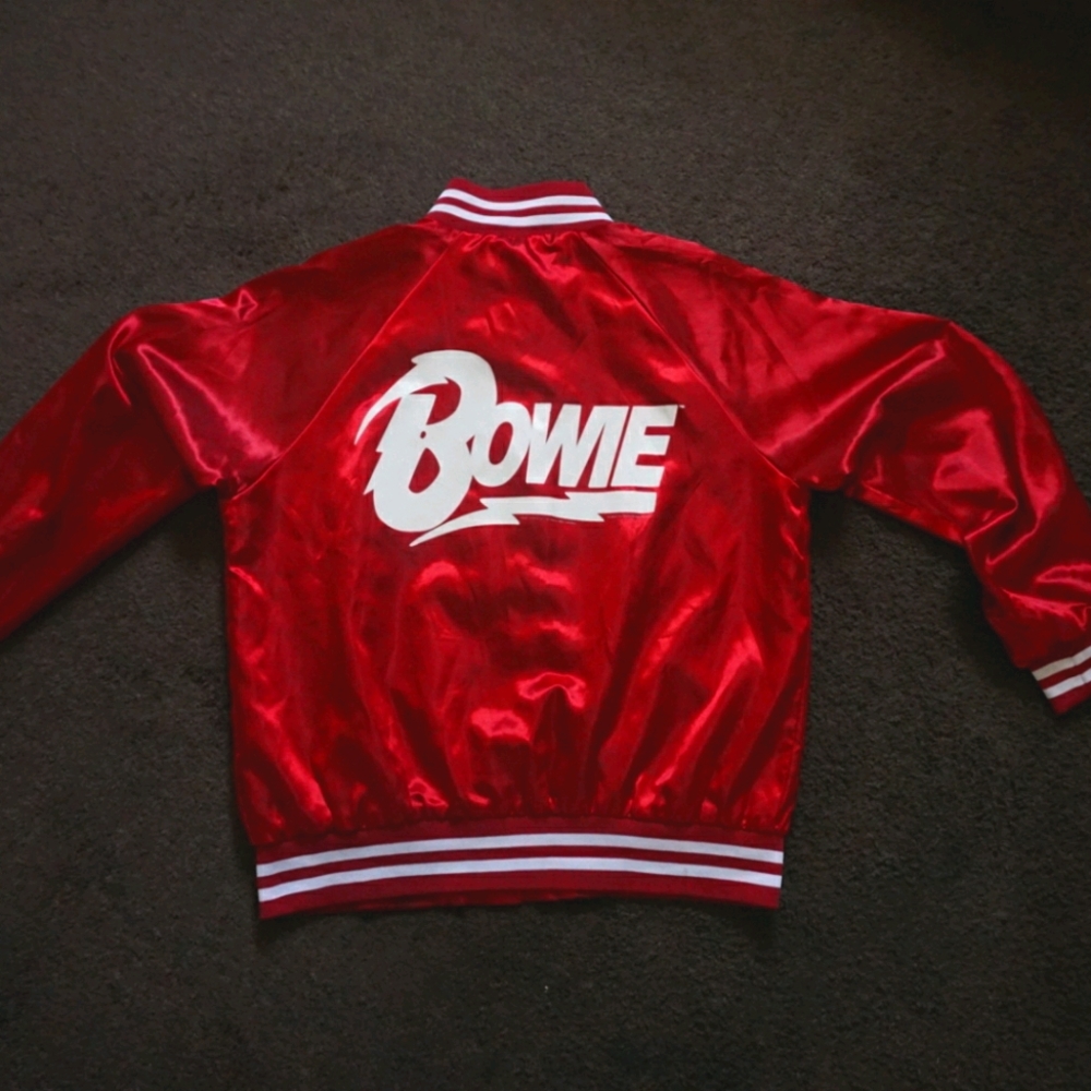 Women's Bowie Satin Bomber Jacket  - Large